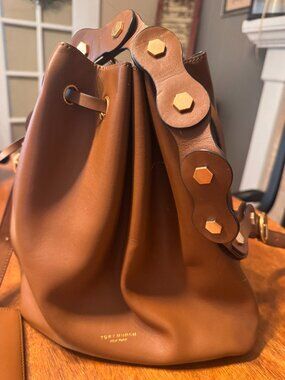 Tory Burch leather bucket bag